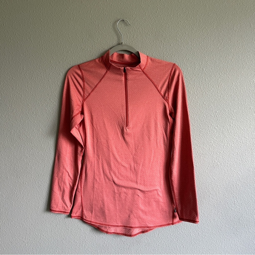 REI Pink 1/4 Zip Long Sleeve Top XS